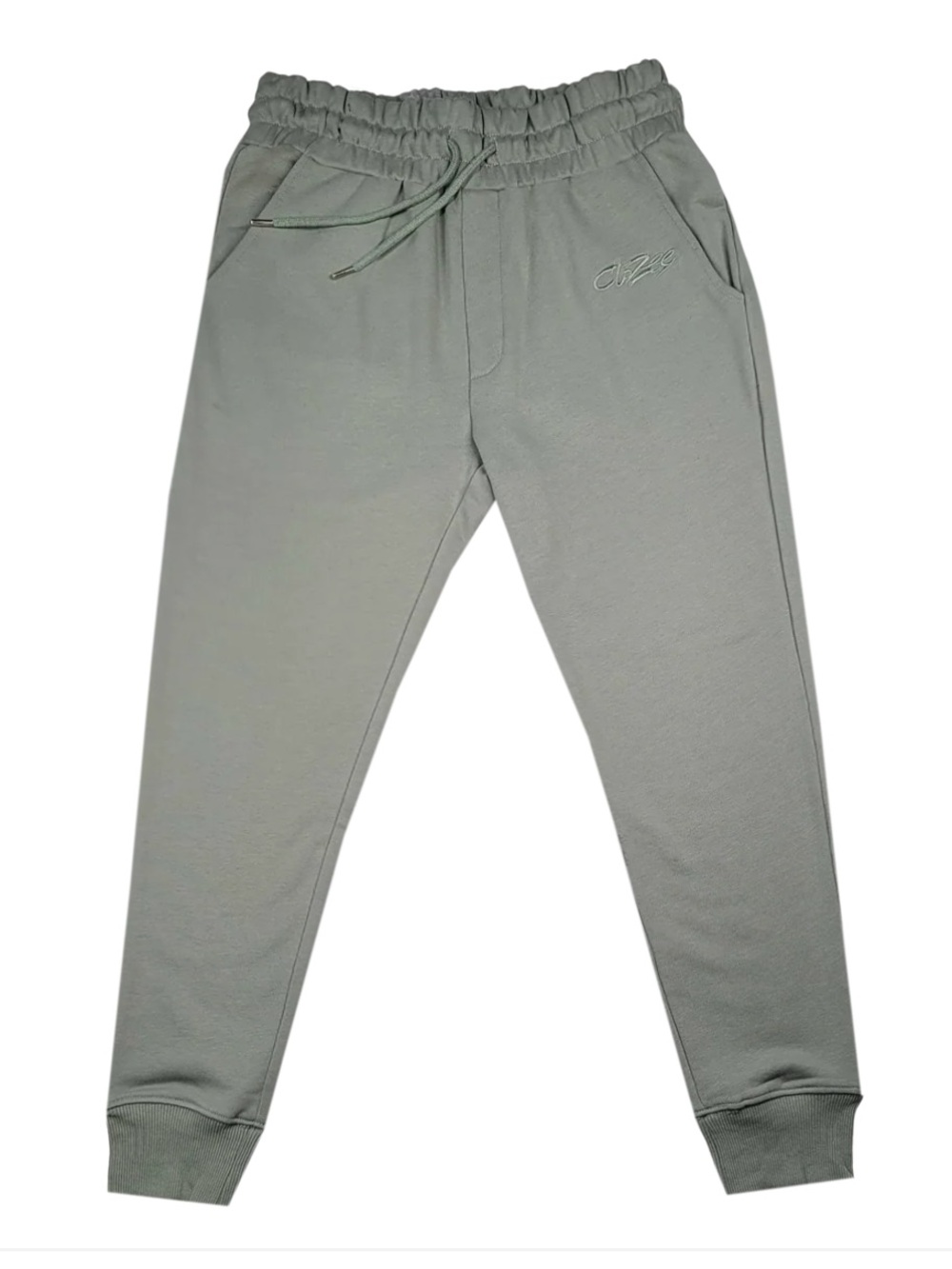 CloZee Cozy Green Sweatpants Size M 100% Cotton French Terry